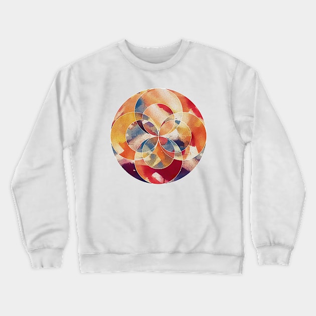 Geometric Abstract Circle Crewneck Sweatshirt by LunaticStreetwear